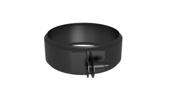 Хомут обжимной, ф 120, AISI 439/0,5мм, h=40мм (черный 1000)