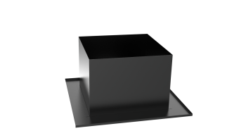 Декоративный ППУ КвХ, ф 260, AISI 439/Оц, 0,5мм/0,5мм (черный 1000)