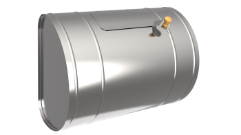 Бак для т/об,  60л, AISI 439/0,8мм, Г, (штуцер 3/4")