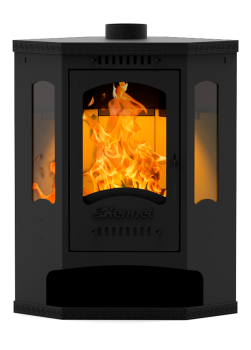 (С/П)Печь-камин Kennet Антей три стекла угловой 10кВт