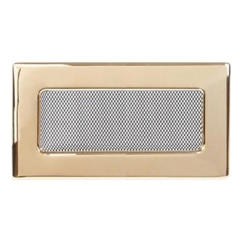 Решетка металлическая вентиляционная 110*170 цвет золотой с/п