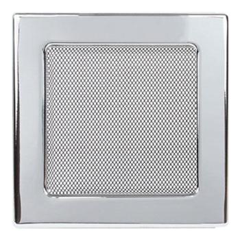 Решетка металлическая вентиляционная 170*170 цвет Никель с/п