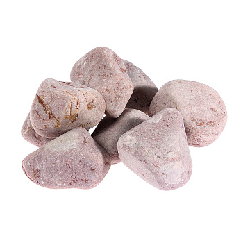 Камень для бани Кварцит малиновый шлифованный фр 4-8 для электрокаменки 10 кг (50)