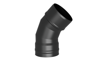 Отвод 135*, ф 180, AISI 439/1,0мм, тип-2 (черный 1000)