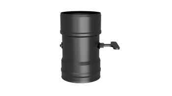 Шибер 0,2 м, ф 150, AISI 439/1,0мм (черный 1000) (ручка-т ст3гк5)
