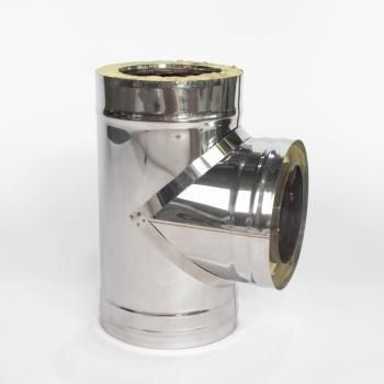 Сэндвич-тройник 90*, ф 180х260, AISI 439/Оц, 1,0мм/0,5мм, (К), h=440мм