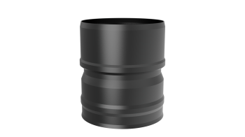 Переходник ф 120х115, AISI 439/1,0мм, h=130мм (черный 1000)