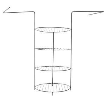 Этажерка универсальная к тандырам Большой, Атаман, Дастархан (4 - х ярусная средняя с доп кольцом)