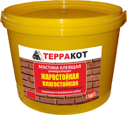 Мастика Терракот жаростойкая 2,5 кг