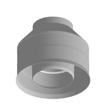 Оголовок без зонта, ф 180х260, AISI 439/439, 1,0мм/1,0мм, (К)