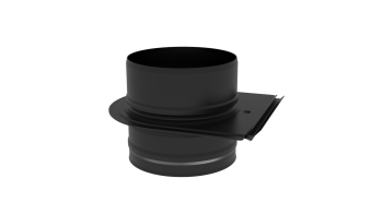 Шибер-задвижка ф 115, AISI 439/1,0мм (черный 1000)