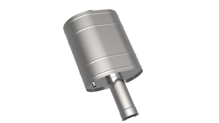 Бак на трубе под каменку, 50л, ф 115, AISI 439/0,8мм, (штуцер 3/4")