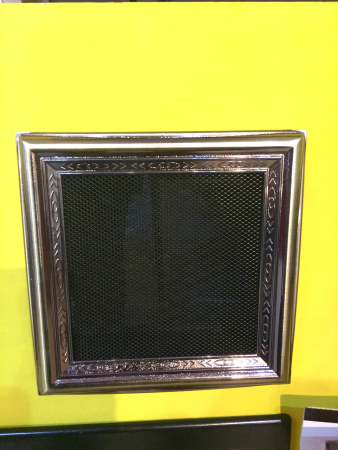 Решетка металлическая вентиляционная 170*170 Ретро цвет алюминий - цинк с/п