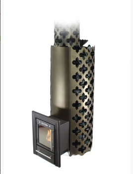 Печь банная ТМФ Арабеска XXL Inox Люмина черная бронза