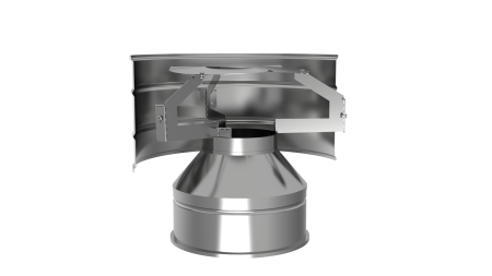 Оголовок с дефлектором, ф 250х350, AISI 439/Оц, 0,5мм/0,5мм, (К)