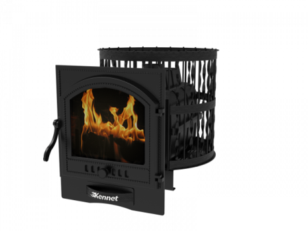 (С/П)Печь банная Kennet Бастион 22 сетка ковка панорама 505