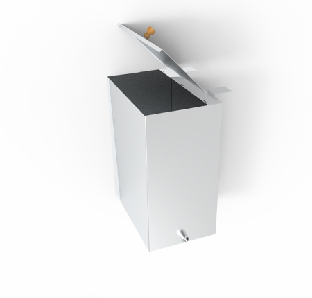 Бак навесной "Жара"  50л, 525х475х200, AISI 439/1,0мм, Лев.