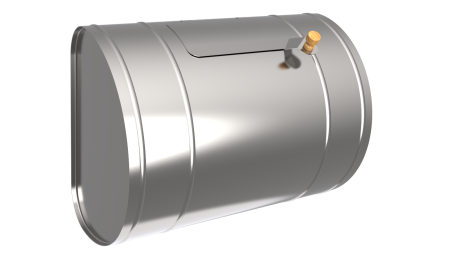 Бак для т/об,  70л, AISI 439/0,8мм, Г, (штуцер 3/4")