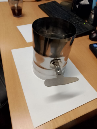 Шибер ф 130, AISI 439/1,0мм