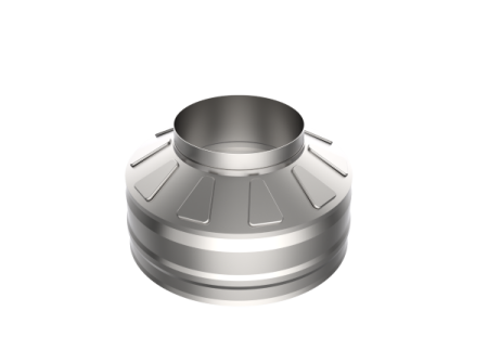 Оголовок без зонта, ф 200х280, AISI 439/Оц, 0,5мм/0,5мм, (К), тип-2