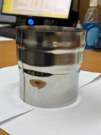 Переходник ф 115х120, AISI 439/0,5мм, h=130мм