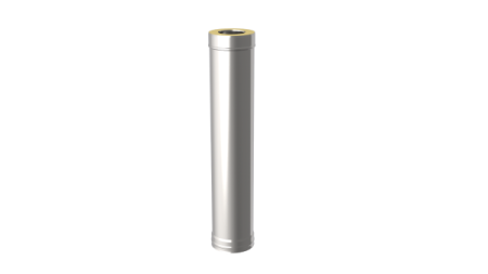 Сэндвич-труба 1,0м, ф 115х200, AISI 439/Оц, 1,0мм/0,5мм, (К)