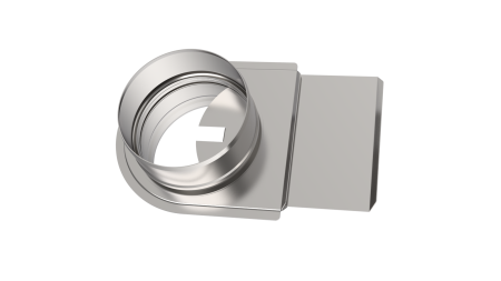 Шибер-задвижка ф 100, AISI 439/1,0мм